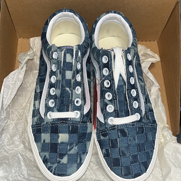 VANS Woven Old Skool Denim Stackform NEW - Picture 3 of 6